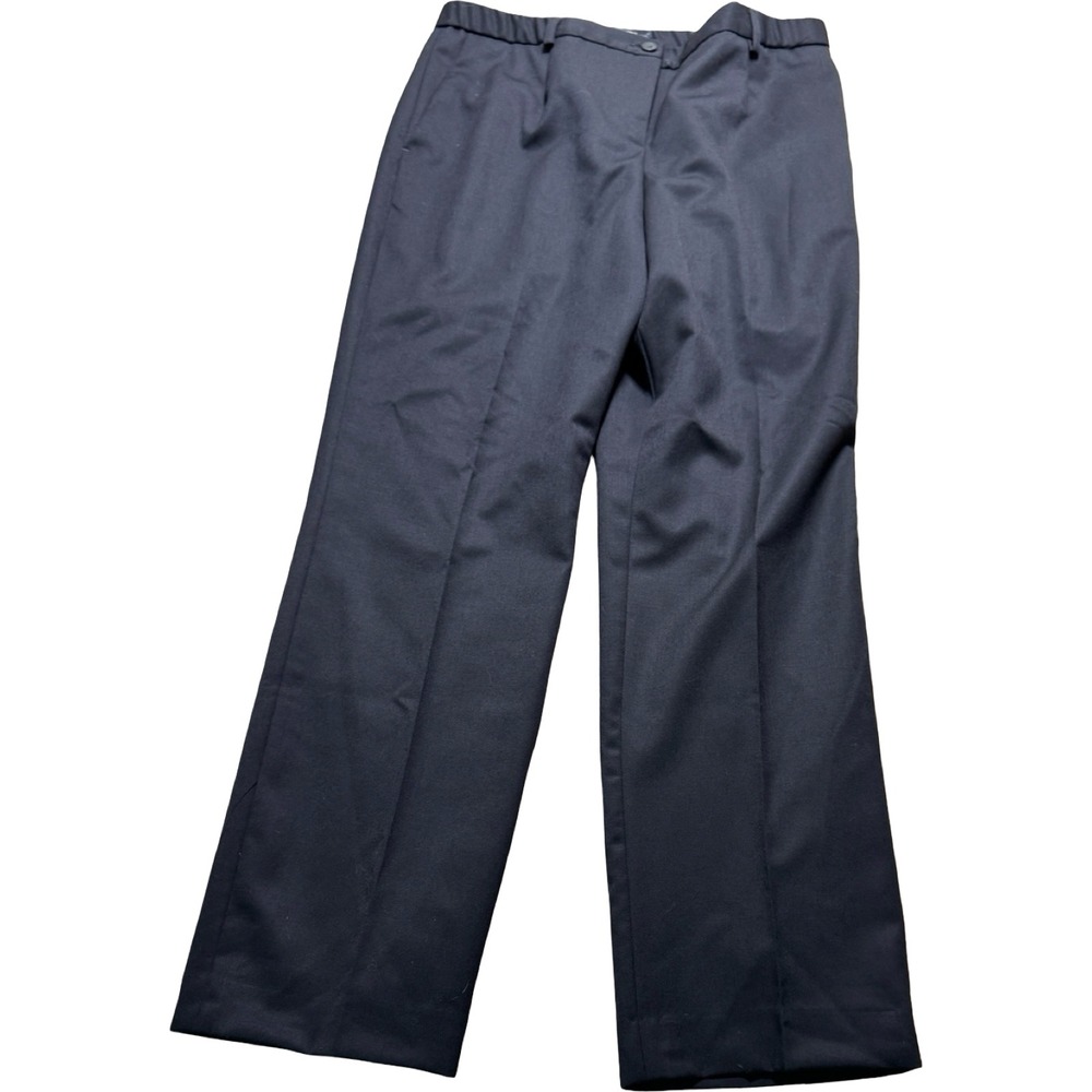Pendleton True Fit Trouser Pants Women 14P Black Wool Lined USA NWT PH447